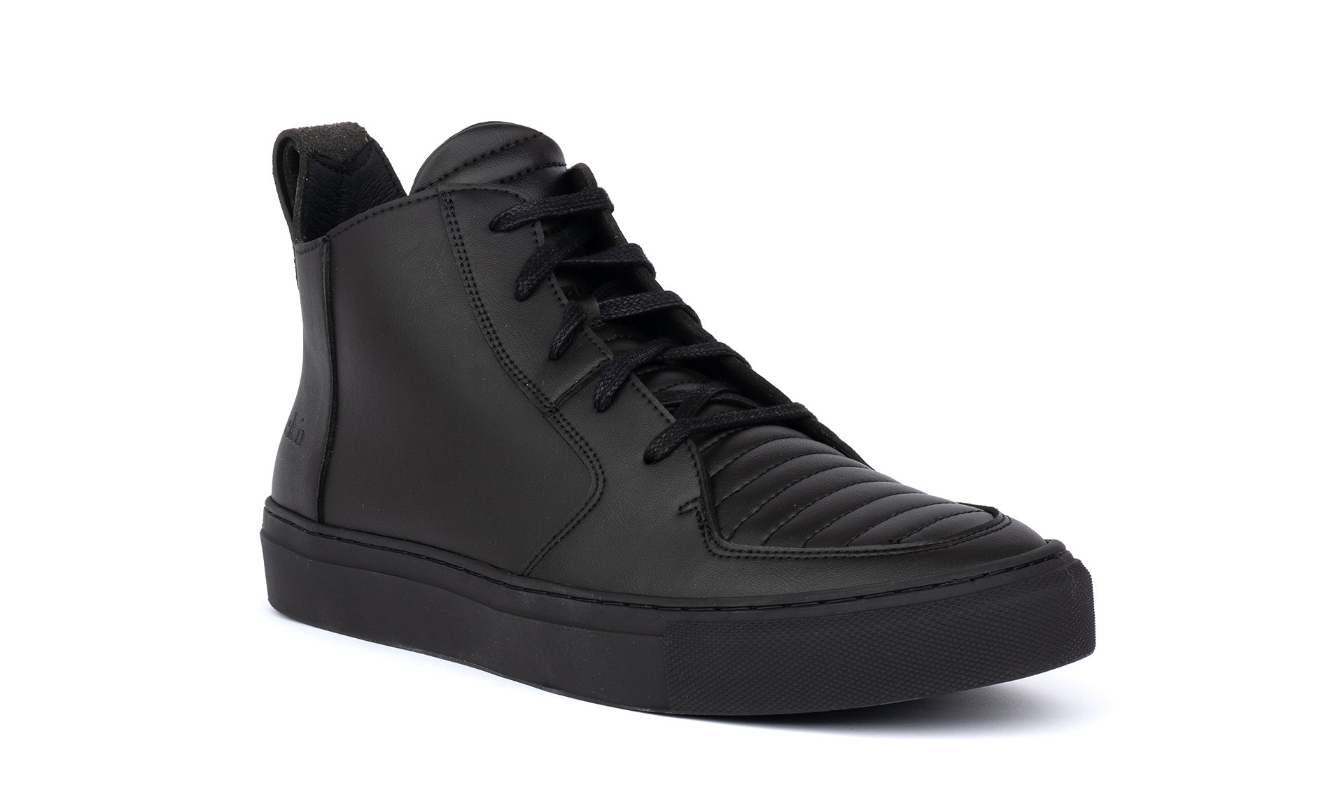 Vegan Sneaker | EKN FOOTWEAR Argan Mid All Black | avesu VEGAN SHOES